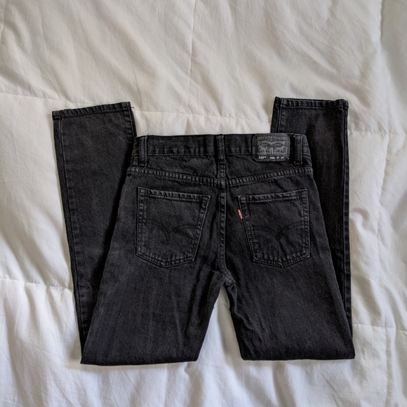 Levis black jeans 27x27 498 - Picture 3 of 5
